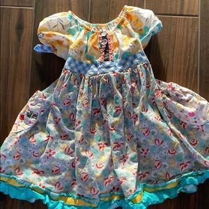 Matilda Jane Platinum poplin Dress #24.